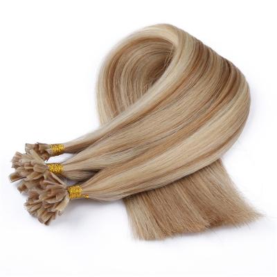 China High Quality Remy Virgin Double Drawn U Tip Hair Extension Silky Straight Wholesale Nail Wave Hair for sale