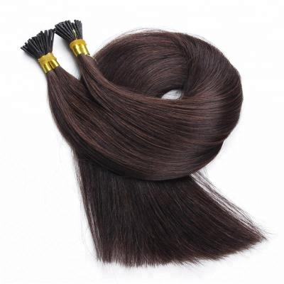 China Straight Brown 2019 Pre Bonded I Tip Indian Hair Custom 2 Gram 2g Beaches 10-30 Inch I Tip Hair Extensions for sale