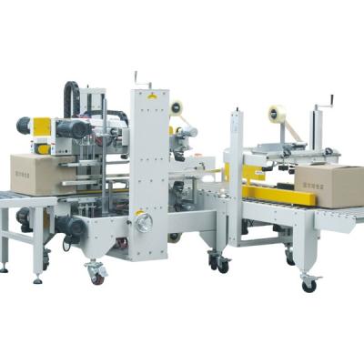 China Automatic Sealing Machine Food Crate Closing Machine H Type Sides Box Tapping Machine for sale