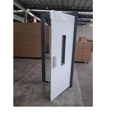 China Modern Solid Manual Elevator Security Mild Steel Door Swing Door Fireproof Door For Elevator for sale