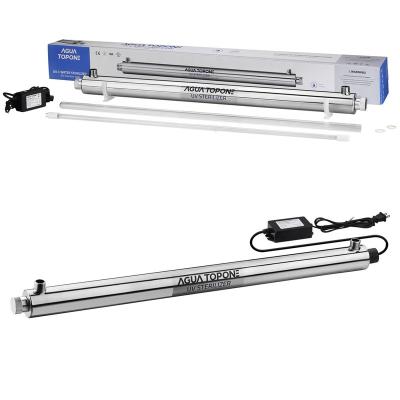 China UV Water Sterilizer AGUA TOPONE 55W 12GPM UV-C System For Water Treatment SDE-055 for sale