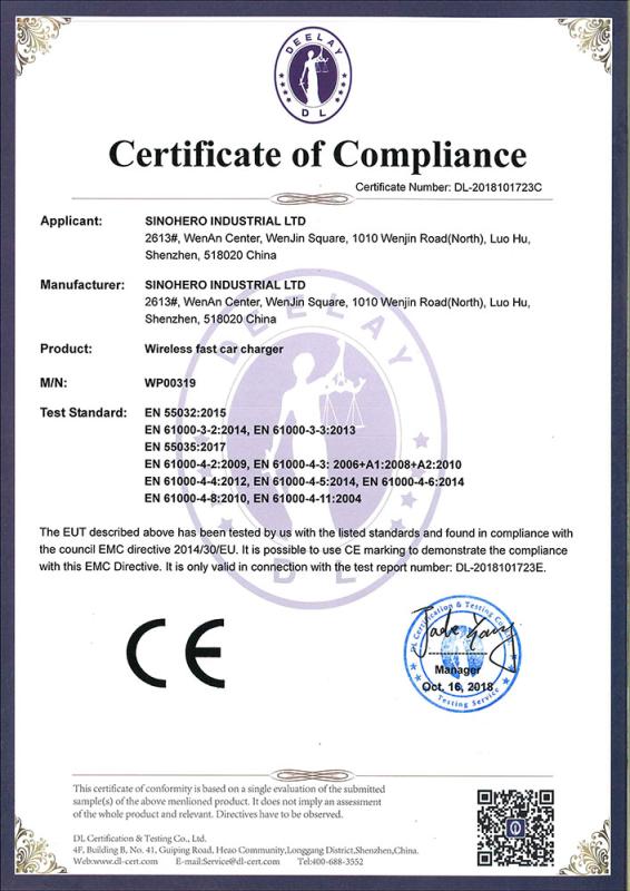 CE - Sinohero Industrial Ltd.