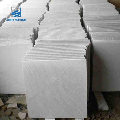 Cina Natural Honed White Color Wall Sandstone Paving For External Decorative in vendita