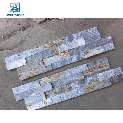 China Contemporary Interlocking Decorative Cultured Blue Stone Quartzite Stone Wall Panels for sale