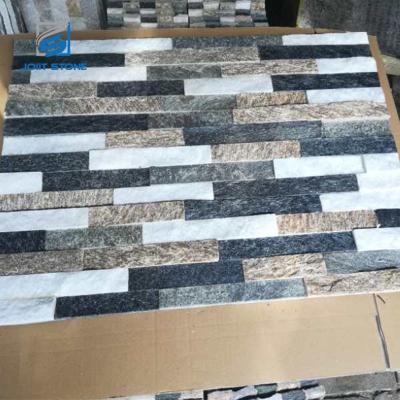 China Easy to fix and clean; water& fire retardant ; Environmental Friendly Mixed Color Quartzite Culture Stone Ledge Stone For Building Decoration for sale