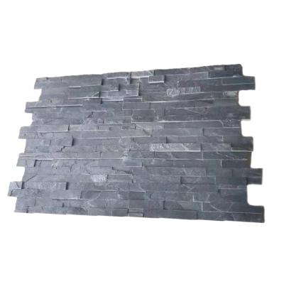 China Easy to fix and clean; water& fire retardant ; environmental friendly natural split slate culture exterior black stone for interior and exterior wall for sale