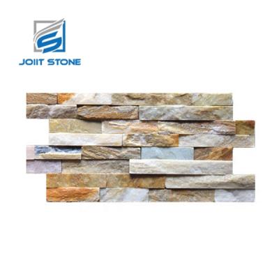 China Easy to fix and clean; water& fire retardant ; environment friendly super thin beige stone panel cultured slate natural stone wall panel for sale