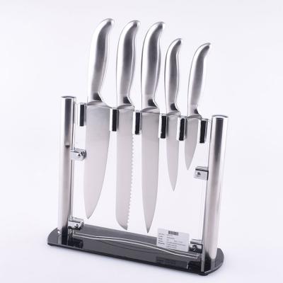 China Stocked Multi Purpose 5pcs Kitchen Light Stainless Steel Blade Chef Knife Sets for sale