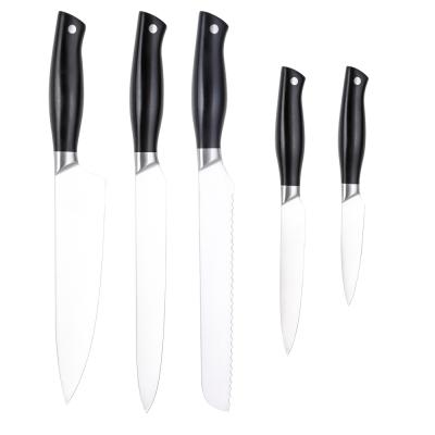 China Durable Hot Selling Classic 5pc ABS + Handle Forged Steel Kitchen Knife Set Durable Handle for sale