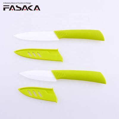 China Amazon Top Viable Goods Price Cheap 2pcs Ceramic Knife Set With Blade Sheath for sale