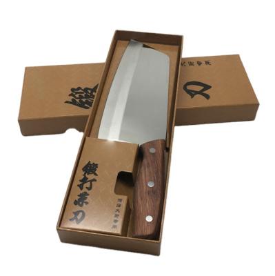 China Viable Heavy Duty Chinese Butcher Meat Cleaver Knife With Wooden Handle 8 Inch Bone Chopper Knife for sale