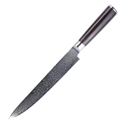 China 67 Viable Damascus Layers Core VG10 Steel Professional Chef Slicing Carving Knife Kitchen for sale