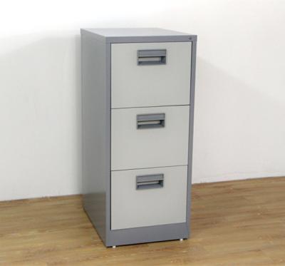 China Modern Durable Metal 3 Drawer Vertical Steel Filing Cabinet for sale