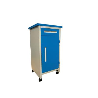 China Bedside Locker Storage Cabinet Durable Steel Medical Furniture Cold Rolled Hospital Movable Pedestal for sale