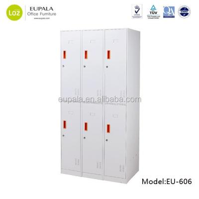 China Steel Carbinet 6 Door Compartment Locker School Locker Gym Locker Filling Clothes Cabinet Bathroom for sale