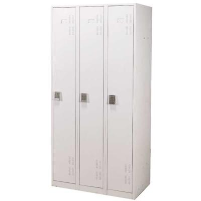 China Hotel Home School Furniture 3 Door Home Hotel School Steel Locker With Code Lock Safe Locker for sale