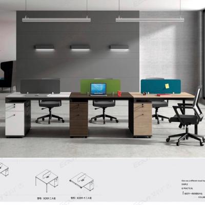 China Durable Durable Commercial Office Furniture 2 4 6 Person Workstation Open Space Computer Desk for sale