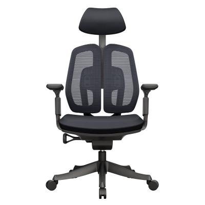 China (Size) (Size) Good Quality Office Mesh Adjustable Modern Executive Ergonomic Adjustable Chair With Headrest for sale