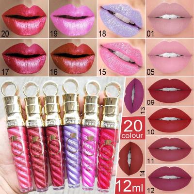 China Wholesale 20colors Waterproof Makeup Liquid Lip Plumper Gloss Moisturizing Glitter Lip Gloss Luster for sale