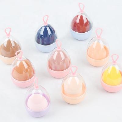 China Multicolor Custom Logo Make Up Cleaner Egg Shaped Face Makeup Sponge Free Sample for sale