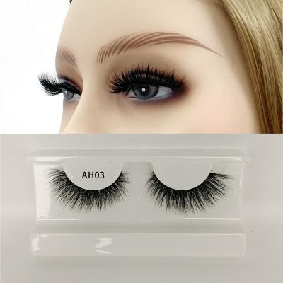 China Premium 100 Soft Natural Eyelash Real Full Strip Natural 3D Mink Lashes Handcrafted Eyelashes for sale