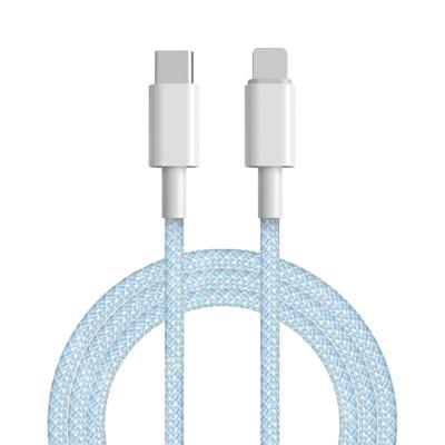 China 20W Speed ​​Palladium USB C Fast Charging Nylon Brain Cable Fast Charging Type C Data Cable For iPhone USB Cable for sale