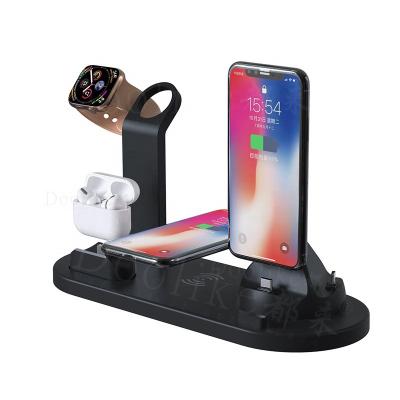 China Hot Selling Cell Phone Fast Charger Mobile Phone 3 in 1 Wireless Charger Stand For iPhone 11 12 13 14 Multifuncion Portable Wireless Charger for sale