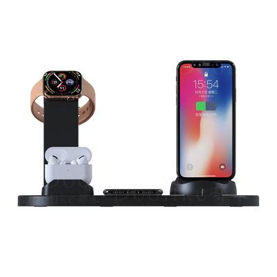 China Qi 3 in 1 Wireless Charger Stand for iPhone 11 12 13 14 Desk Organizer Fast Charging Station Homes/Office for sale