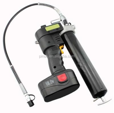 China 18V Rechargeable Grease Gun Aluminum Alloy Die Cast Head Cap Single Cylinder System Grease Gun Te koop