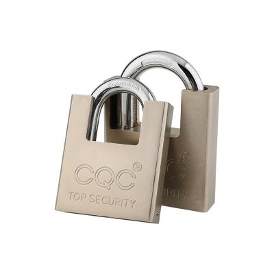 China Durable High Safety Accept customization logo packing  Shackle Protect Atom Key  copper cylinder iron padlock for sale