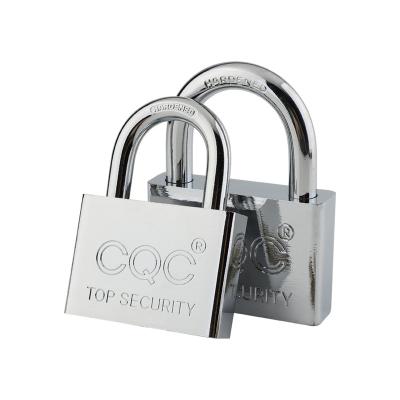 China Secure Accept customization LOGO PACKAGING Cheap Nickel plating Square Padlock Vane Key iron padlock for sale