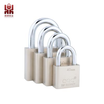 China Durable High Safety Accept customizationlogo packaging   Key Square Iron Padlock  Nickel plating High security for sale