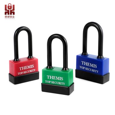 China Durable High Safety Accept customization logo packaging color Vane Key PVC Square Waterproof  High security  Padlock for sale