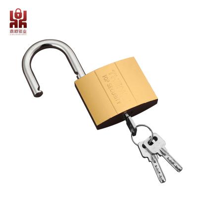 China Durable Accept customization logo packaging brass color  antirust cross key Iron PADLOCK Cheap for sale