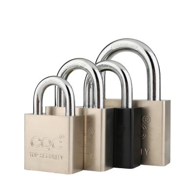 China Durable High Safety Nickel plating High security 60MM Square Atom Key  copper cylinder iron padlock for sale