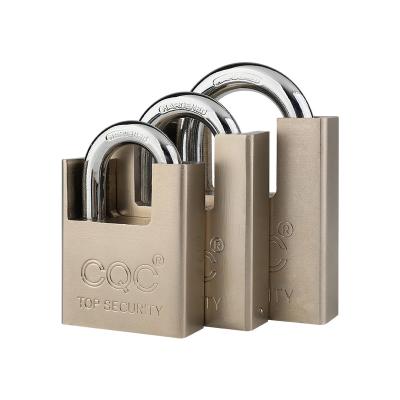 China Durable High Safety High security  Nickel plating 50MMAtom Key  copper cylinder iron padlock good quality for sale