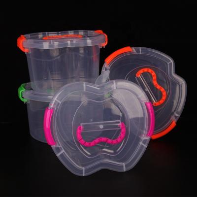 China 2022 Viable New List Apple Form 1L Capacity Transparent Clear Plastic Storage Box for sale