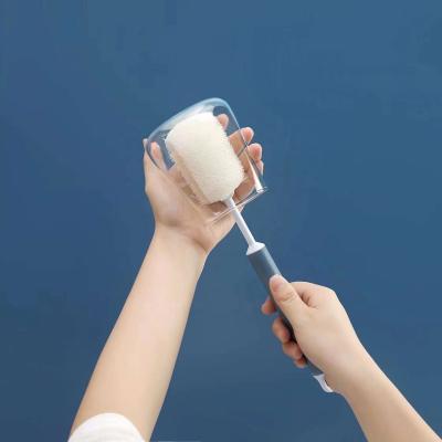 China 2021 Sustainable Popular Multifunctional Long Handle Bottle Cup Sponge Brush for sale