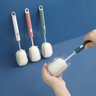 China 2022 Sustainable New Arrival Bottle Cleaning Sponge Brush With Long Handle for sale