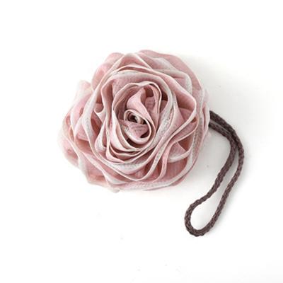 China EXFOLIATE YJR New Design Rose Shape Skin Exfoliating Soft Bath Sponge Ball For Shower for sale