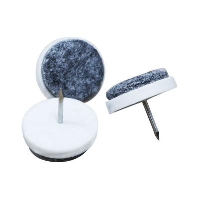 China Wear Resistant Diameter 27MM Furniture Pads Eco - Friendly Anti Scratch With Nails for sale