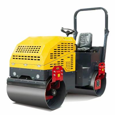 China Full Hydraulic Double Drum Machinery Repair Shops 1.5ton Small Mini Road Roller Compactor Road Construction Equipments for sale