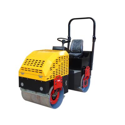 China Machinery Repair Shops Factory Sale Fully Hydraulic Drum Vibratory Lathe Twin On Mini 1 Ton Roller Compactor for sale