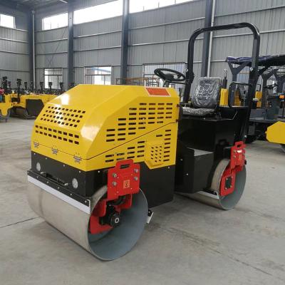 China Machinery Repair Shops Hydraulic Drive Vibratory Diesel Engine Ride-on Double Drum 2 Ton Roller Compactor for sale