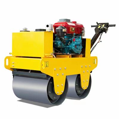 China Machinery Repair Shops Mini Diesel Engine Double Drum Walk Behind Roller Compactor To Compact Asphalt Surface for sale