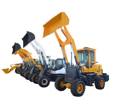 China Hotel Excavator Loader 4x4 Off Road 1.2 Ton Wheel Tractors Loader Mini For Sale for sale