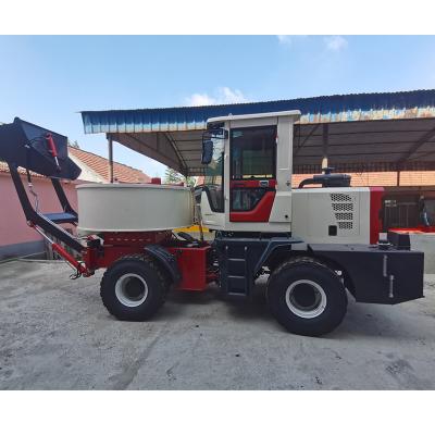 China Small Diesel Concrete Mixer Truck Hotels Construction Site Hydraulic Cement Pump for sale