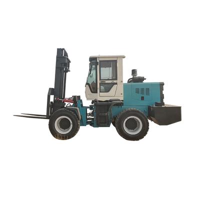 China Building Material Shops Diesel Forklift 3-5 Ton Off Road Forklift Diesel Driven Good Quality All Terrain Forklift for sale