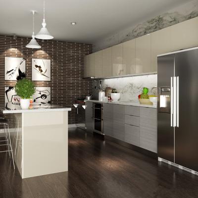 China Blum Hinges Laminate Kitchen Cabinets With Stove And Oven Interior Home Design for sale