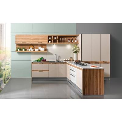 China Villar / Home / Hotel Modular Melamine Kitchen Cabinets Laminated Plywood Countertops for sale